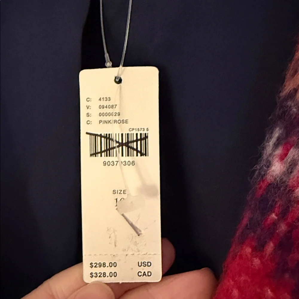 Anthropologie Wool-Blend Check Coat